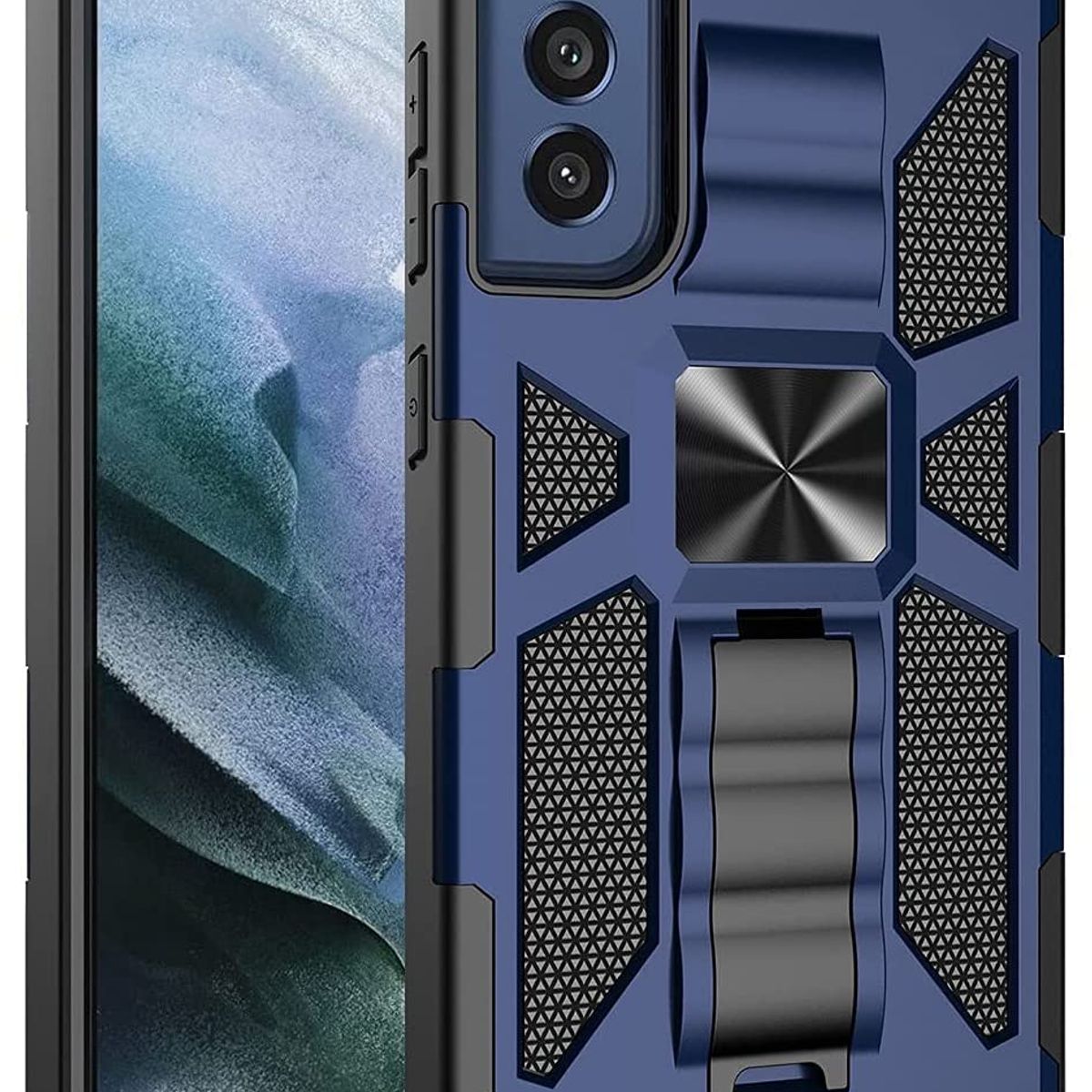 GENERICO - Carcasa para Samsung S22 Antigolpe Reforzada Armor - Azul