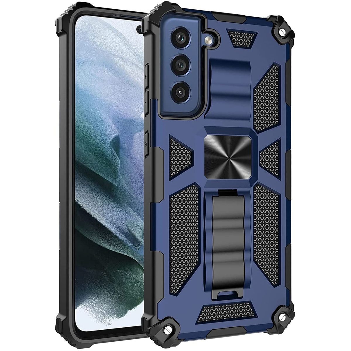 GENERICO - Carcasa para Samsung S22 Antigolpe Reforzada Armor - Azul