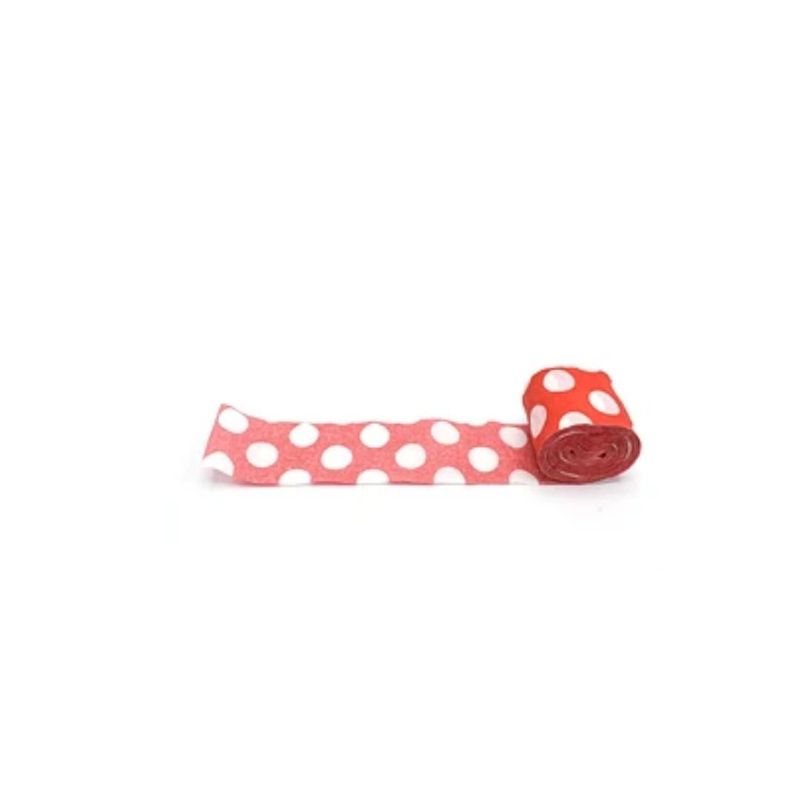 GENERICO - Feston Rojo De Puntos 4pcs 35mmx10m