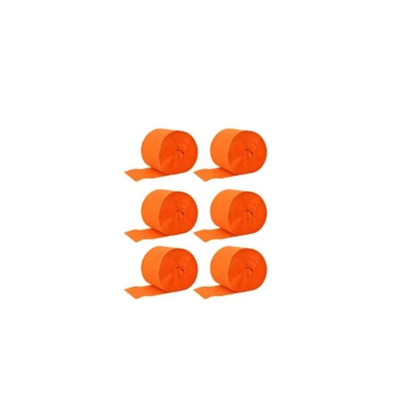 GENERICO - Feston Grueso Naranja 6pcs 3x10m