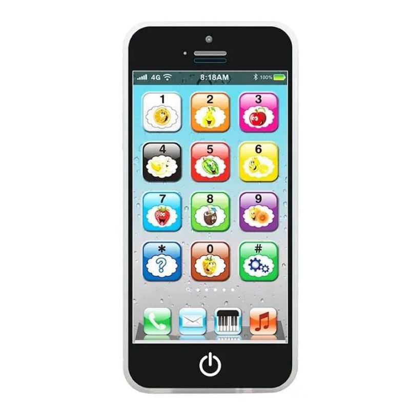 GENERICO - Juguete celular con luz y sonido niños mayor 3 años100g