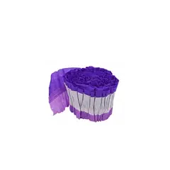 GENERICO - Feston Decorativo MoradoBlanco 8x300cm 1pcs