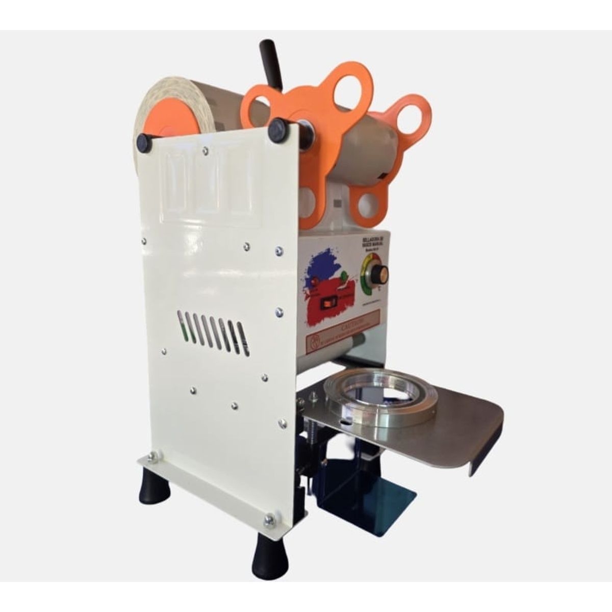 GENERICO - SELLADORA DE VASOS PLASTICOS 90 A 95 Y 70MM DIAMETRO  + ROLLO