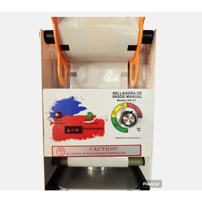 Imagen 2 del producto SELLADORA DE VASOS PLASTICOS 90 A 95 Y 70MM DIAMETRO + ROLLO