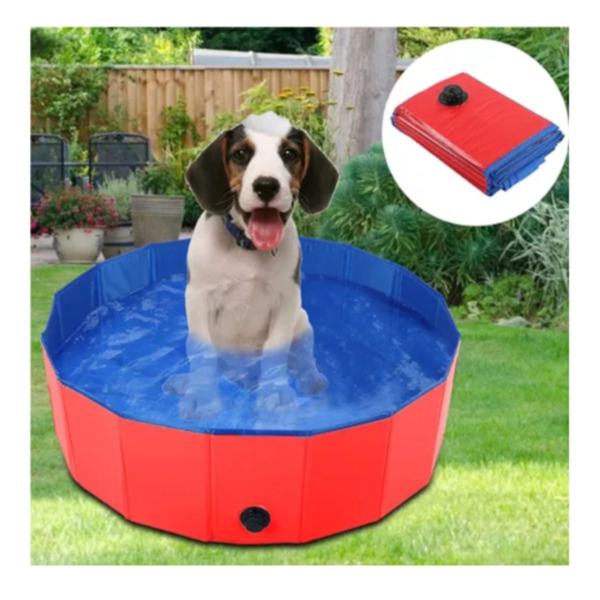 GENERICO - Piscina Plegable Para Perro Mascotas Piscina Verano 80x20cm