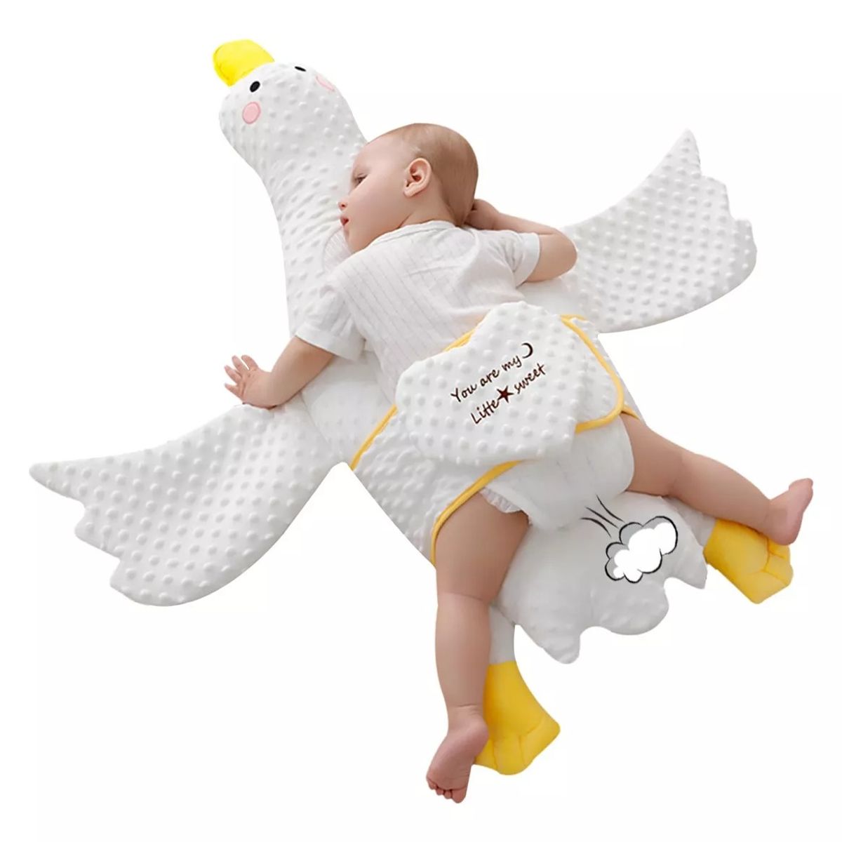 GENERICO - Almohada De Bebé Recién Nacido Ganso Mas Cinturon Suave