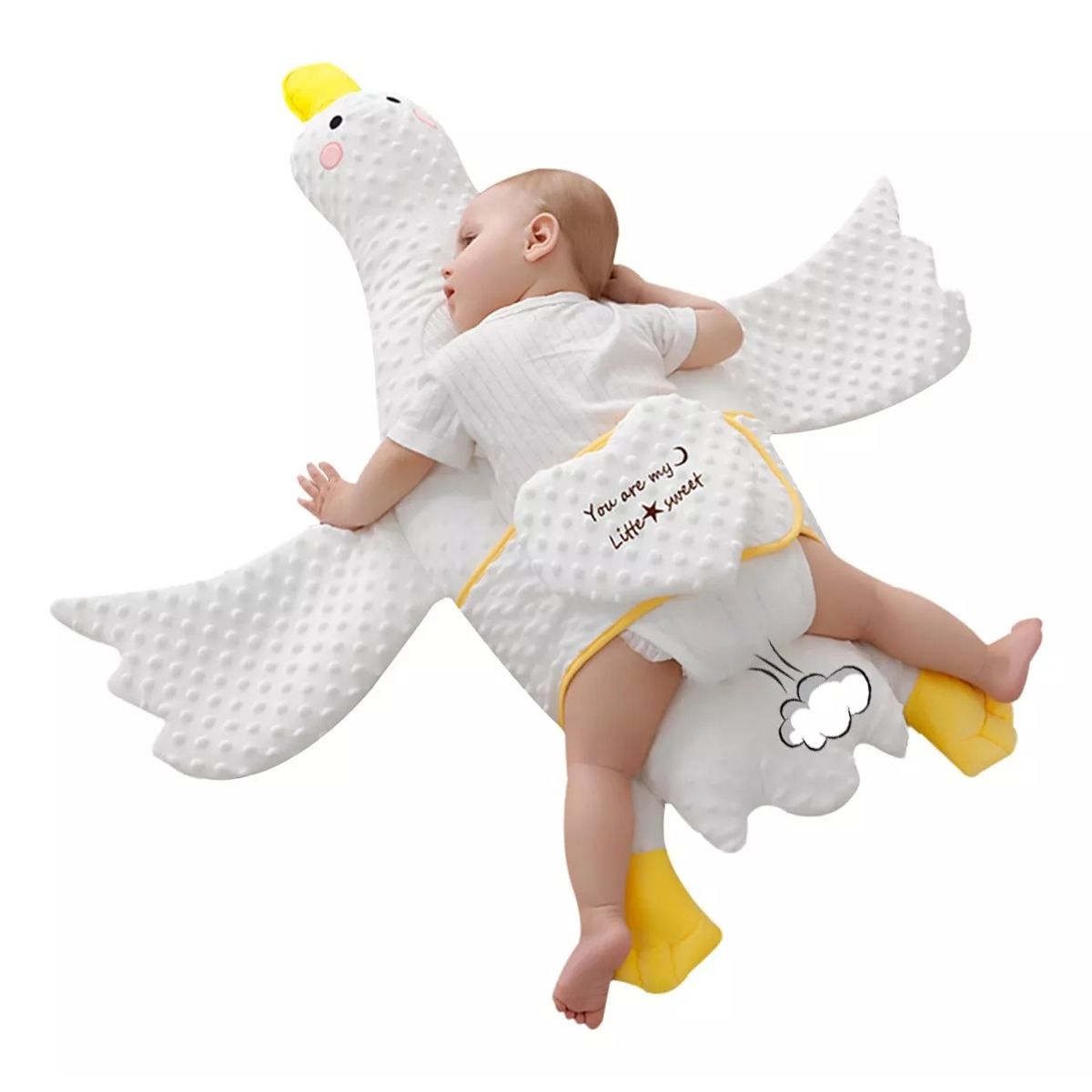 GENERICO - Almohada De Bebé Recién Nacido Ganso Mas Cinturon Suave