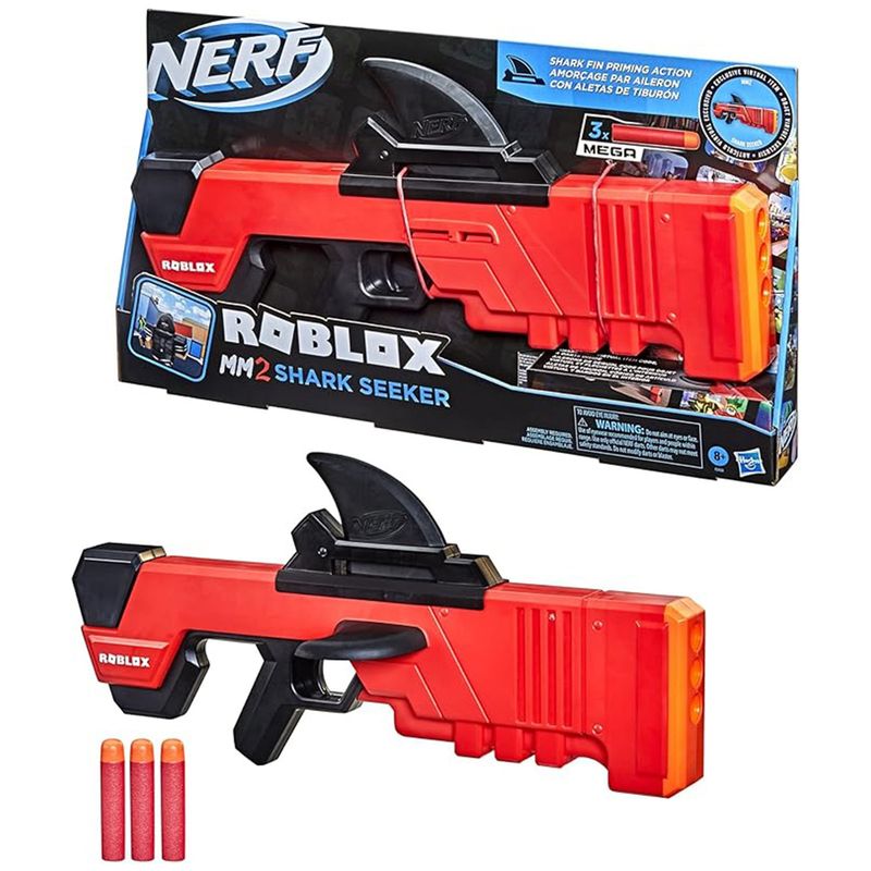 HASBRO - Lanzador Nerf Roblox Mm2 Shark Seeker Hasbro