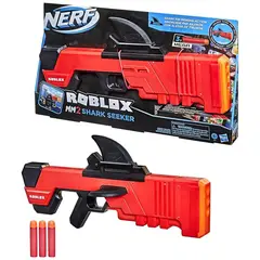 HASBRO - Lanzador Nerf Roblox Mm2 Shark Seeker