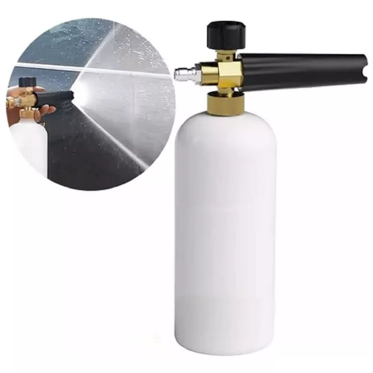 GENERICO - Boquilla De Espuma Snow Foam Acople Rapido Universal De ¼