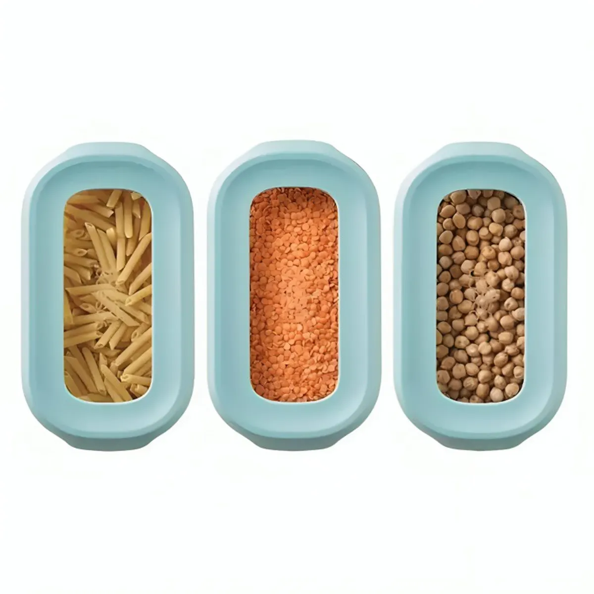 OEM - Pack 3 Contenedores Organizador Para Despensa - Refrigerador