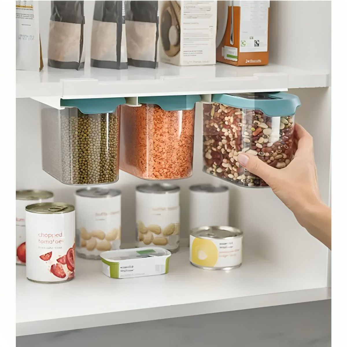 OEM - Pack 3 Contenedores Organizador Para Despensa - Refrigerador