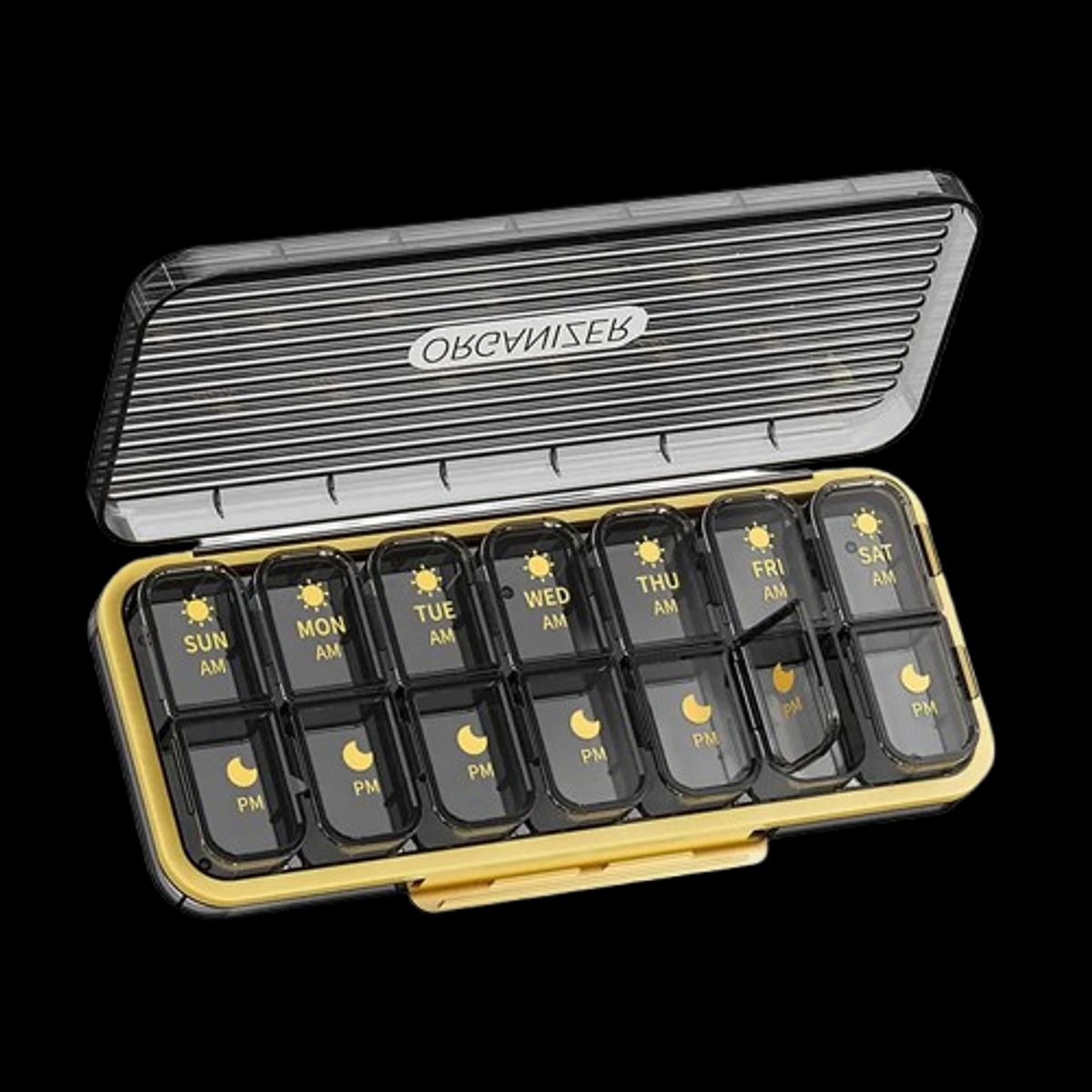 OEM - Organizador De Pastillas Portátil Pastillero Semanal 2 Tomas