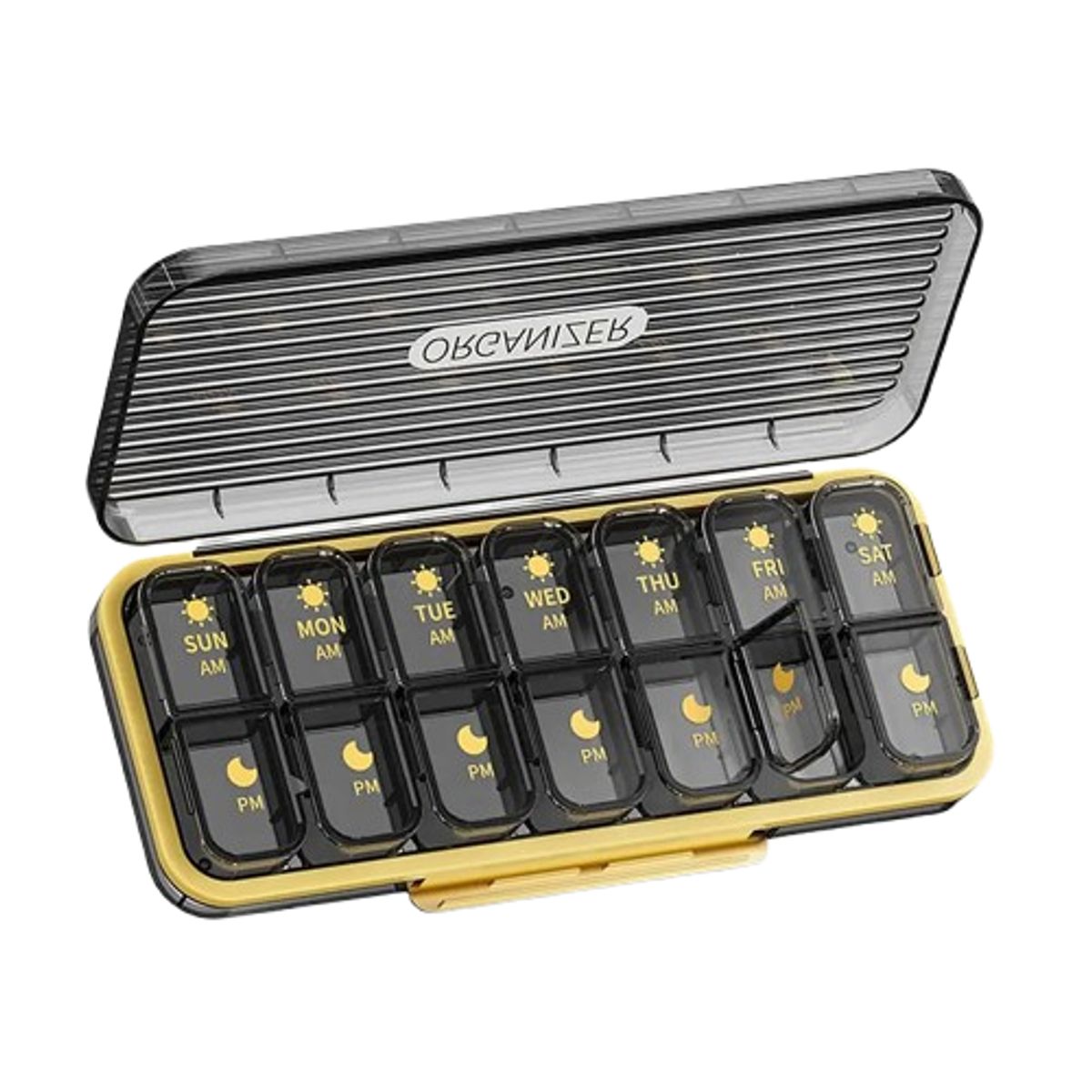 OEM - Organizador De Pastillas Portátil Pastillero Semanal 2 Tomas