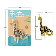 GENERICO - Velas De Cumpleaños Dinosaurio