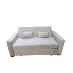 DKORA - SOFA CAMA JAZMIN LINO BEIGE 3 CUERPOS