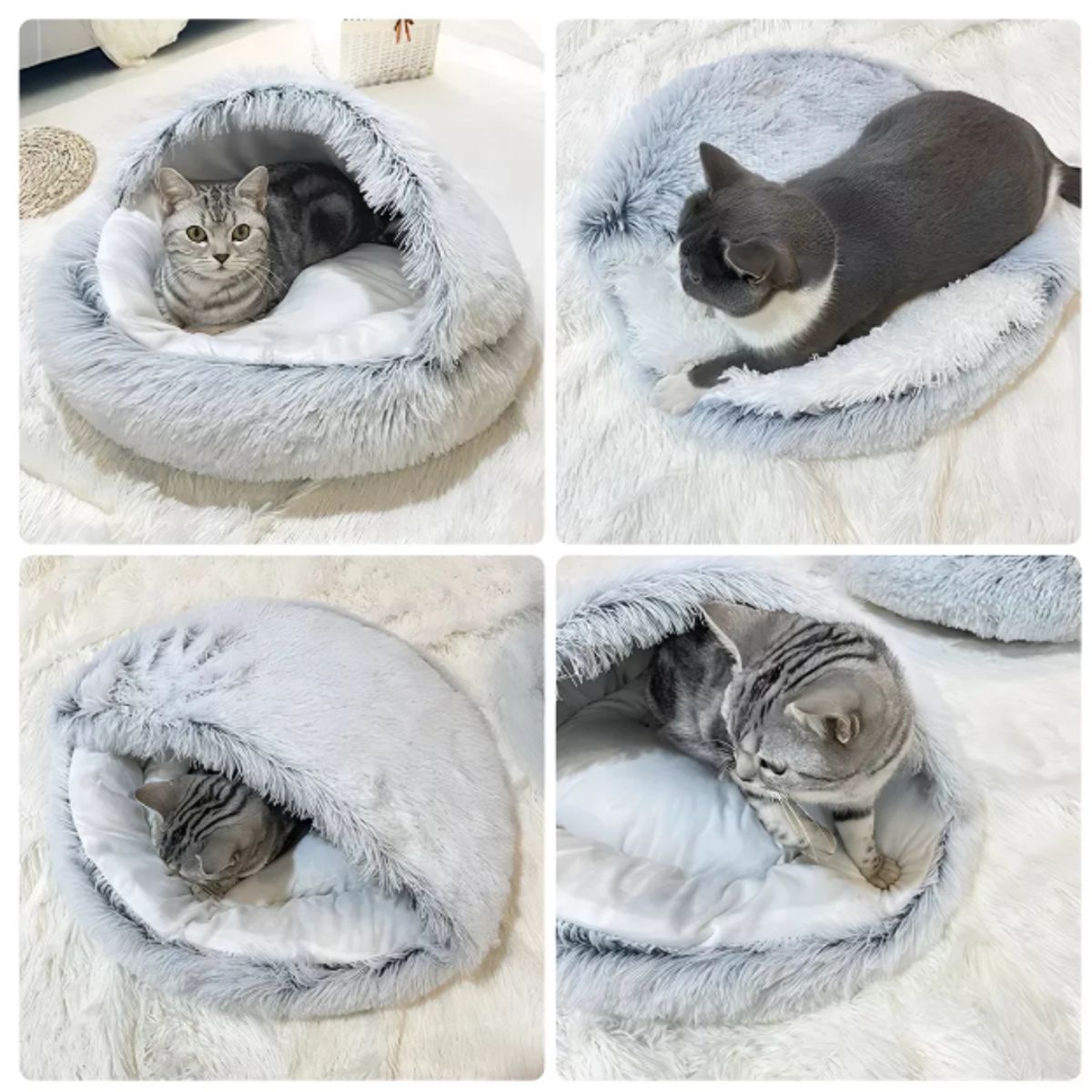 GENERICO - Cama Redonda Para Gatos Perro Pequeño Suave Felpa