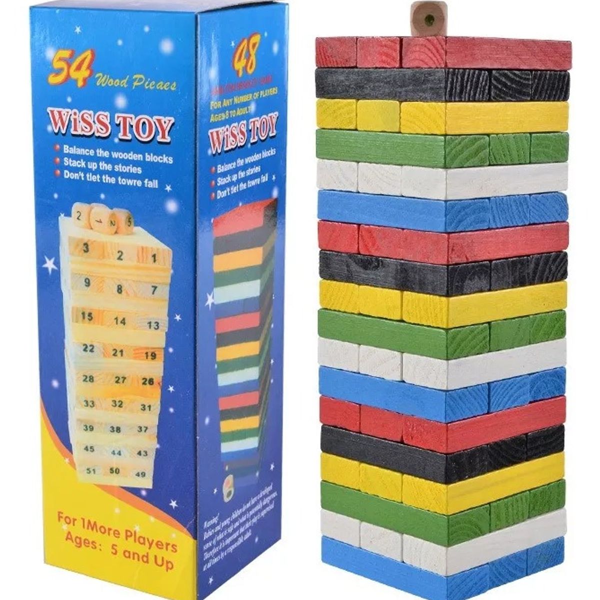 GENERICO - Juego Educativo De Bloques Construcción Coloridos 54 Mini