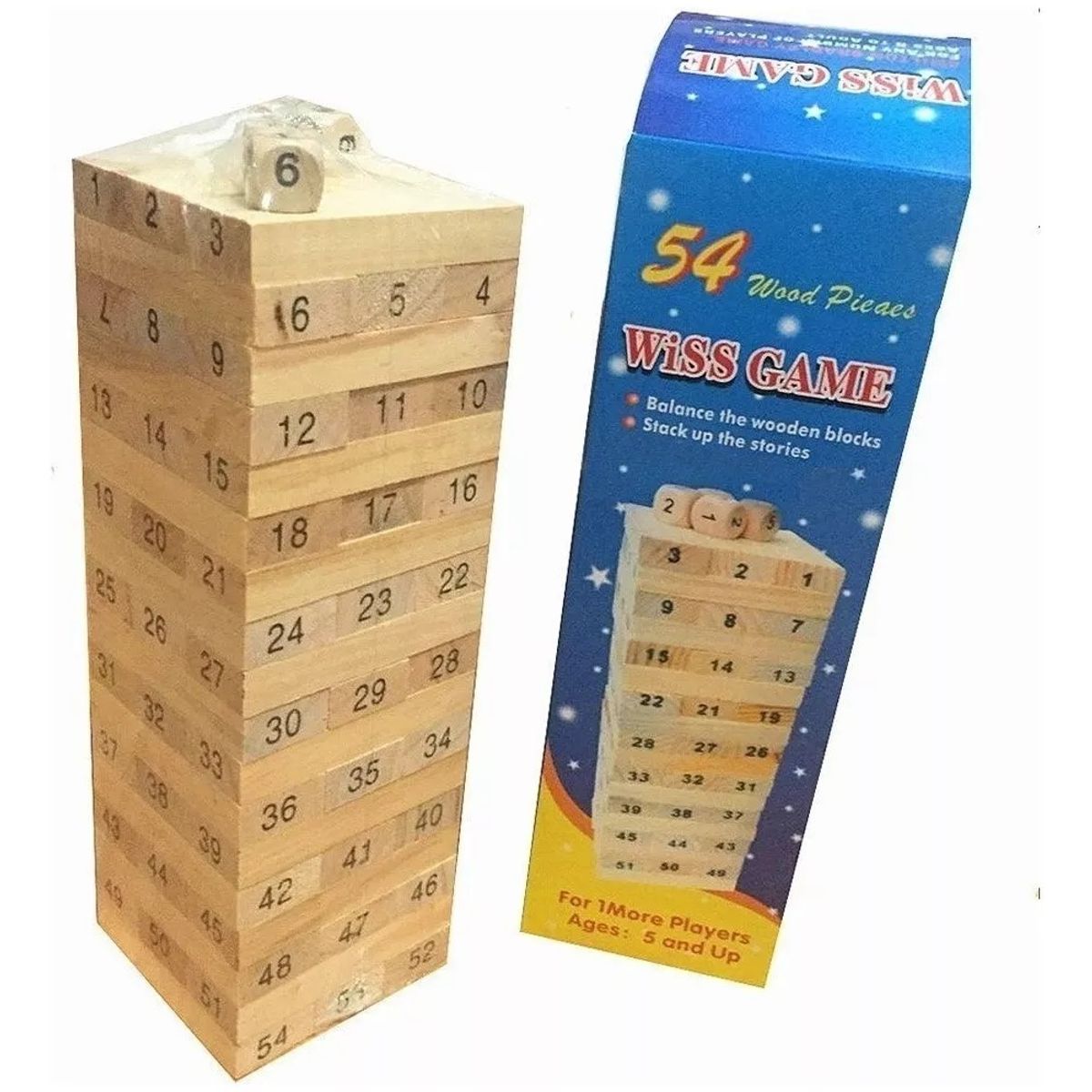 GENERICO - Juego Educativo De Bloques Construcción Coloridos 54 Mini