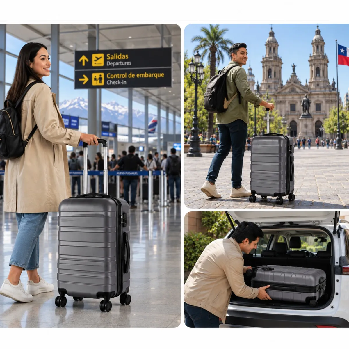 EVERSO - Maletas Viaje Equipaje Rueda Cabina Avión 20-