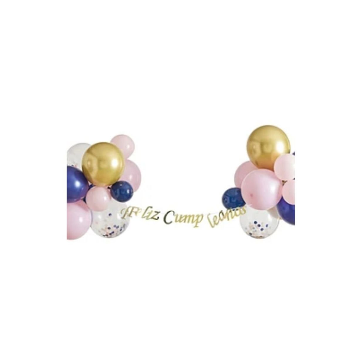 GENERICO - Set De Globos Con Guirnalda Feliz Cumpleaños 20pcs