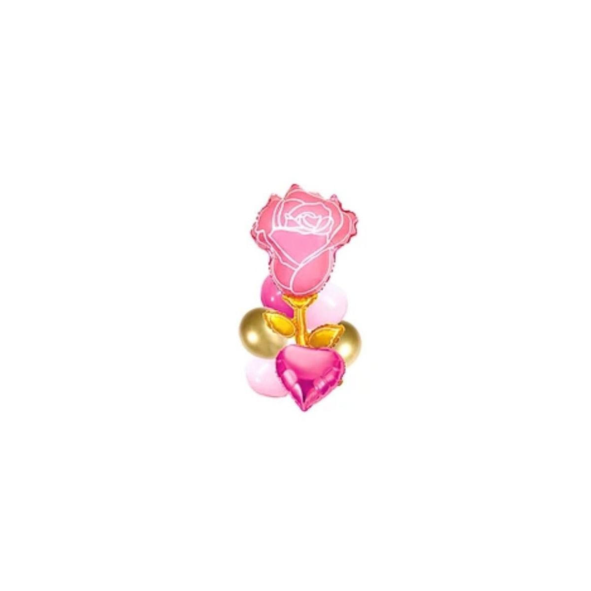 GENERICO - Set De Globos Rosa 7pcs
