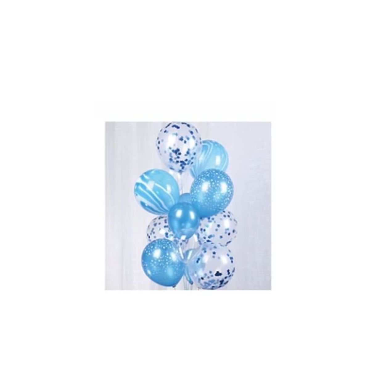 GENERICO - Set De Globos Color Azul 13pcs