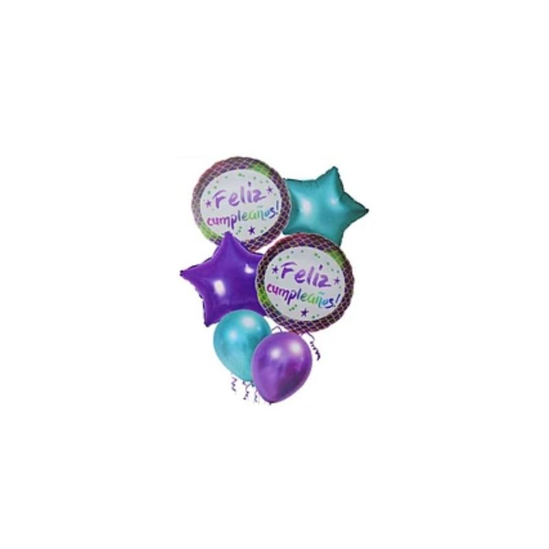 GENERICO - Set De Globos Feliz Cumpleaños