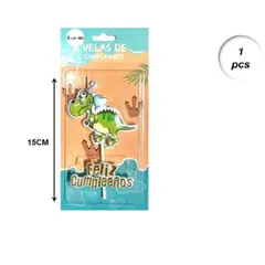 GENERICO - Velas De Cumpleaños Dinosaurio