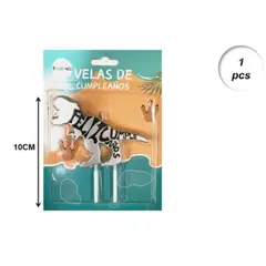 GENERICO - Velas De Cumpleaños Dinosaurio