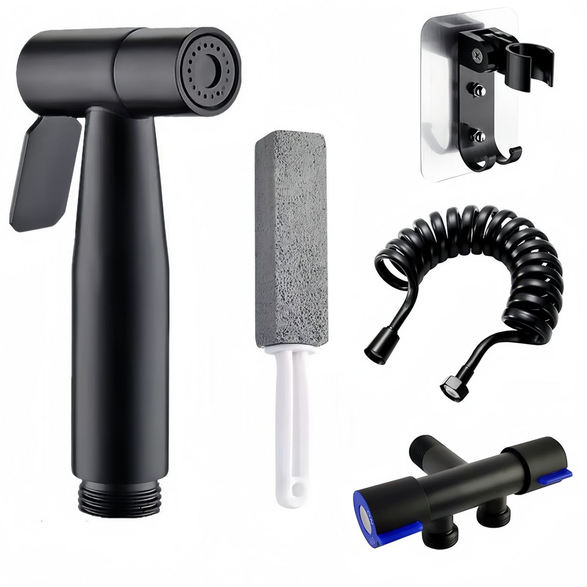 ANENG - Ducha Bidet Arabe Acero Inoxidable Wc Inodoro Juego Pistolas 5pcs