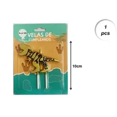 GENERICO - Velas De Cumpleaños Dinosaurio