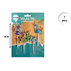 GENERICO - Velas De Cumpleaños Dinosaurio