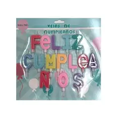 GENERICO - Velas Feliz Cumpleaños