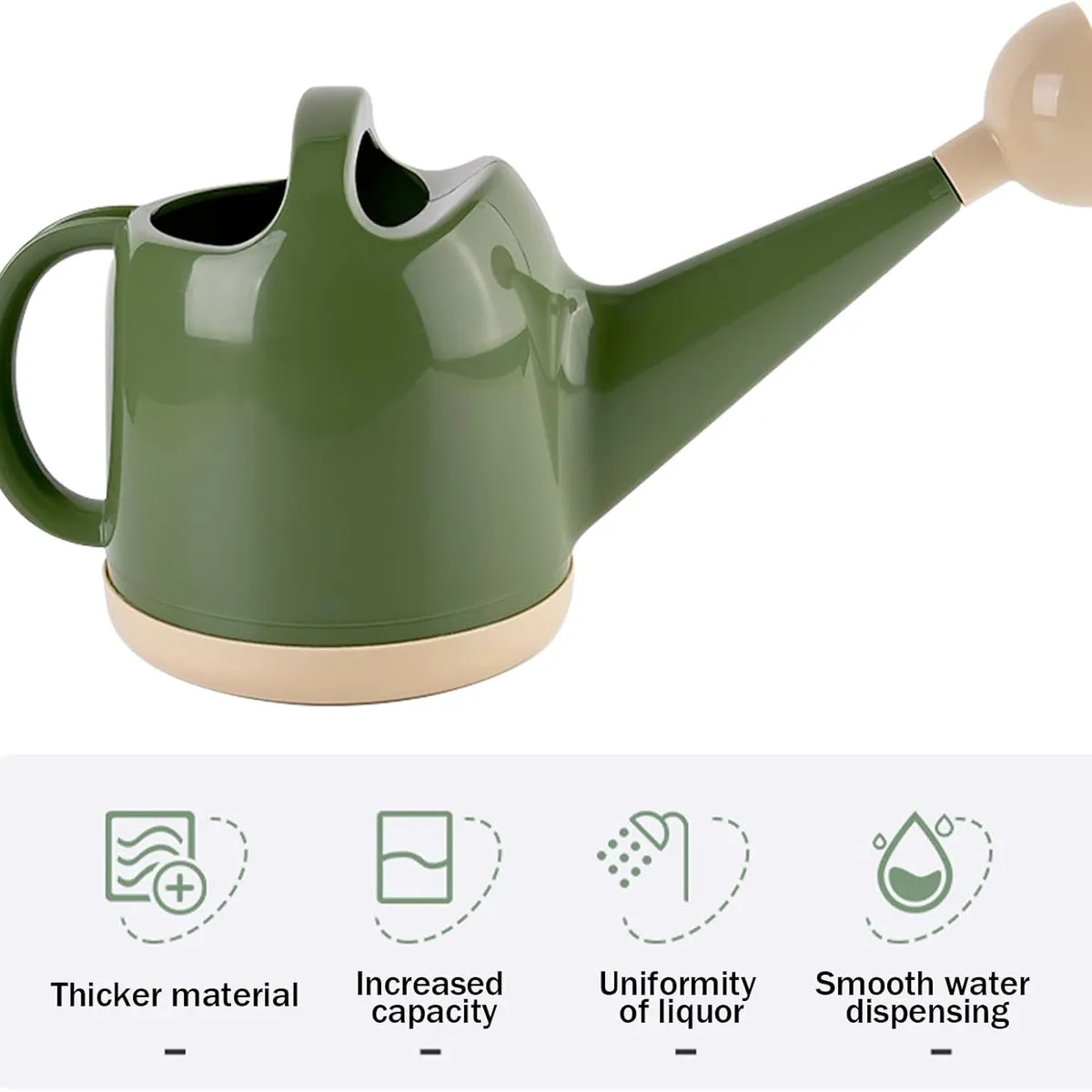 ANENG - Regadera Plástica Boca Tipo Ducha De 4 Litros Para Jardín