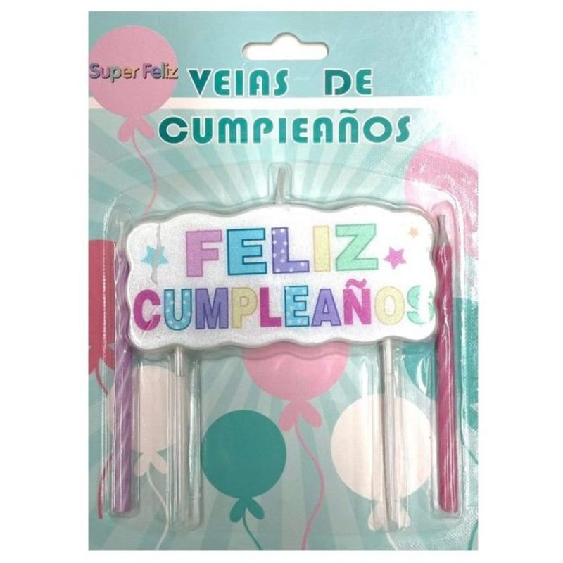 GENERICO - Velas Feliz Cumpleaños