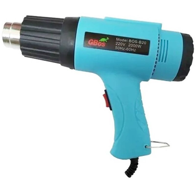 GENERICO - Pistola De Calor Aire Caliente 2000w Azul