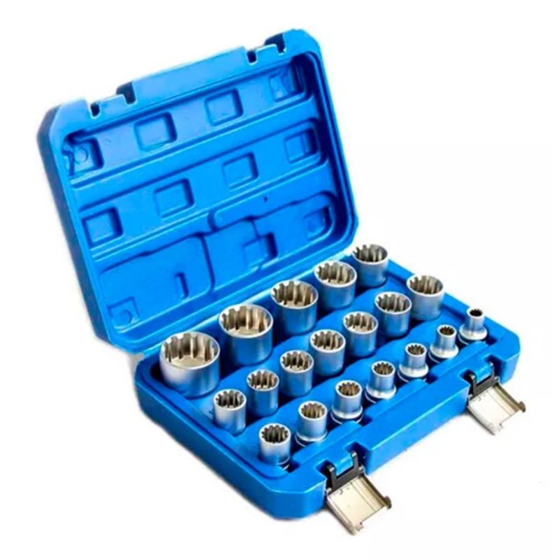 GENERICO - Juego De Dados De 1/2 Poligonales 19 Pcs