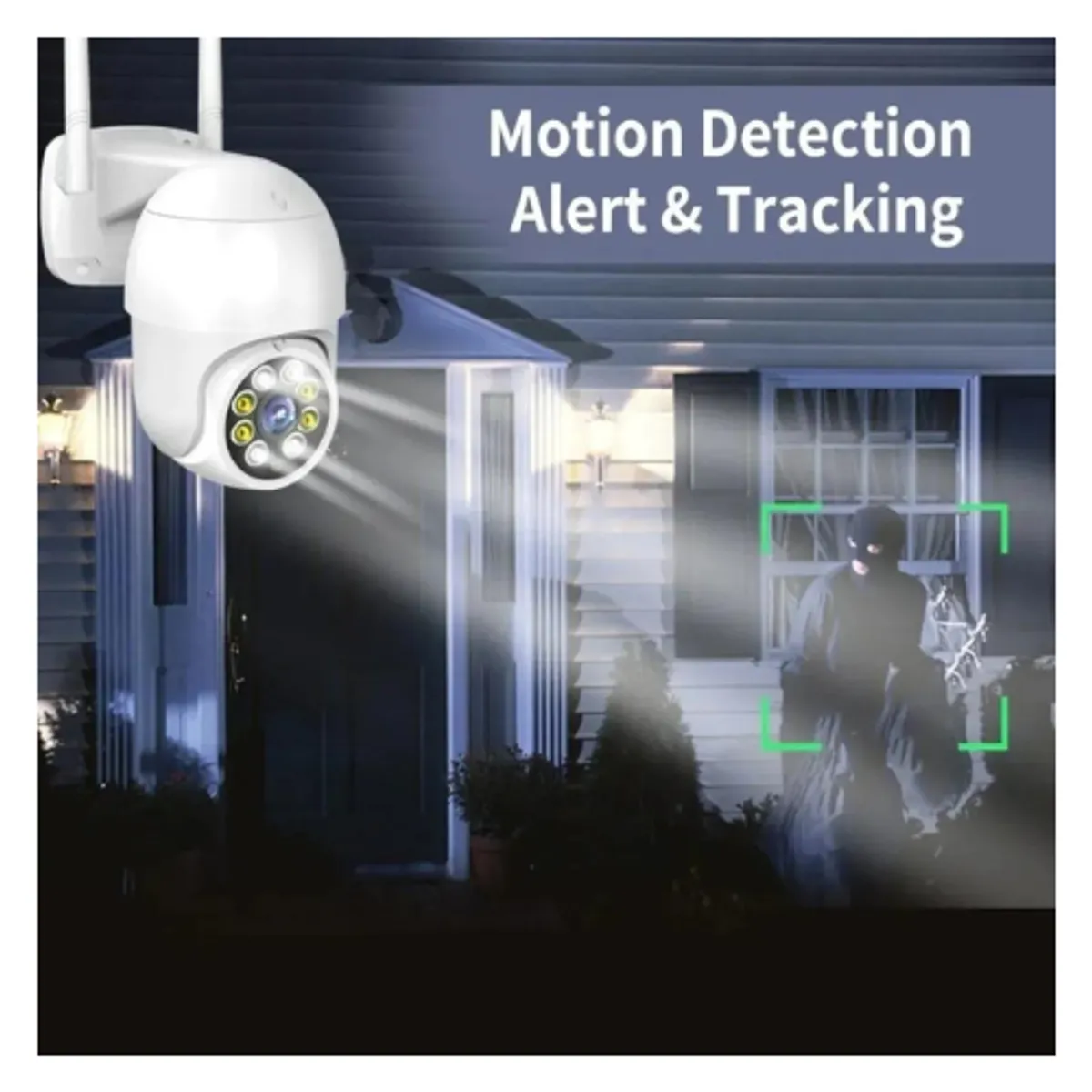 IRM - Pack X2 Cámara De Seguridad Exterior Wifi 1080 360 Visión Nocturna Impermeable