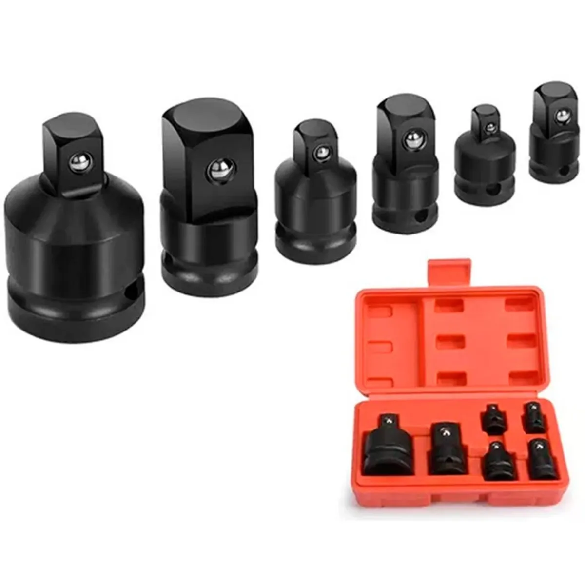 GENERICO - Juego De Dados Adaptador Y Reductor De Impacto 6 Pzas