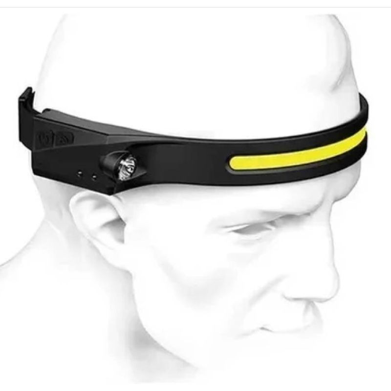 GENERICO - Linterna Frontal Con Sensor Recargable Foco Cabeza Minero