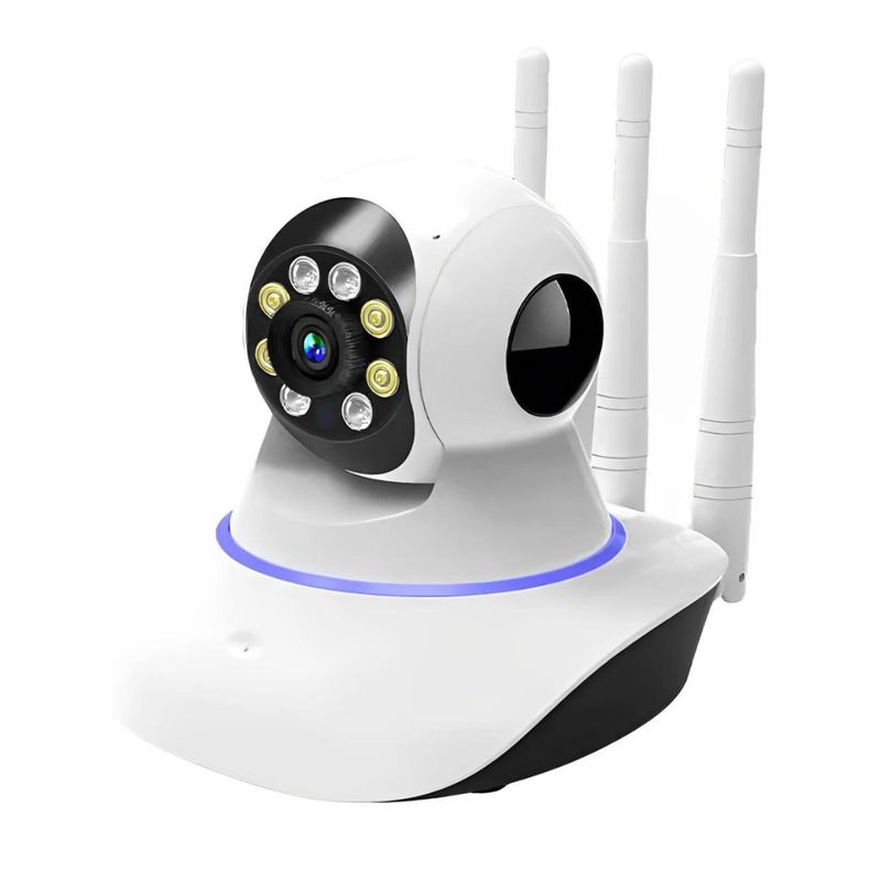 GENERICO - Pack X2 Camaras Interior Ip Wifi Hd Vision Nocturna Seguridad 360°