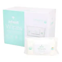 INFANTI - Pack 12 Paquetes de Toallitas Húmedas de Agua Caja