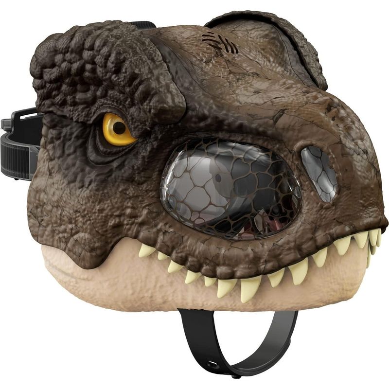 JURASSIC WORLD - Máscara Jurassic World dinosaurio T Rex muerde y ruge Mattel
