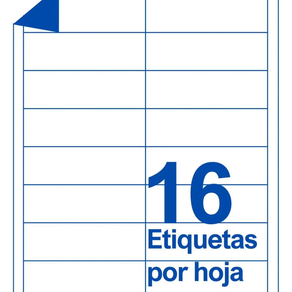 ADETEC - 800 Etiquetas Adhesivas Inkjet/laser 106x35 mm 50 Hojas