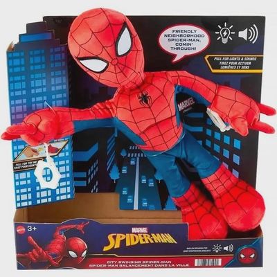Imagen 2 del producto Peluche Spiderman Hombre Araña Interactivo Luz y Sonido