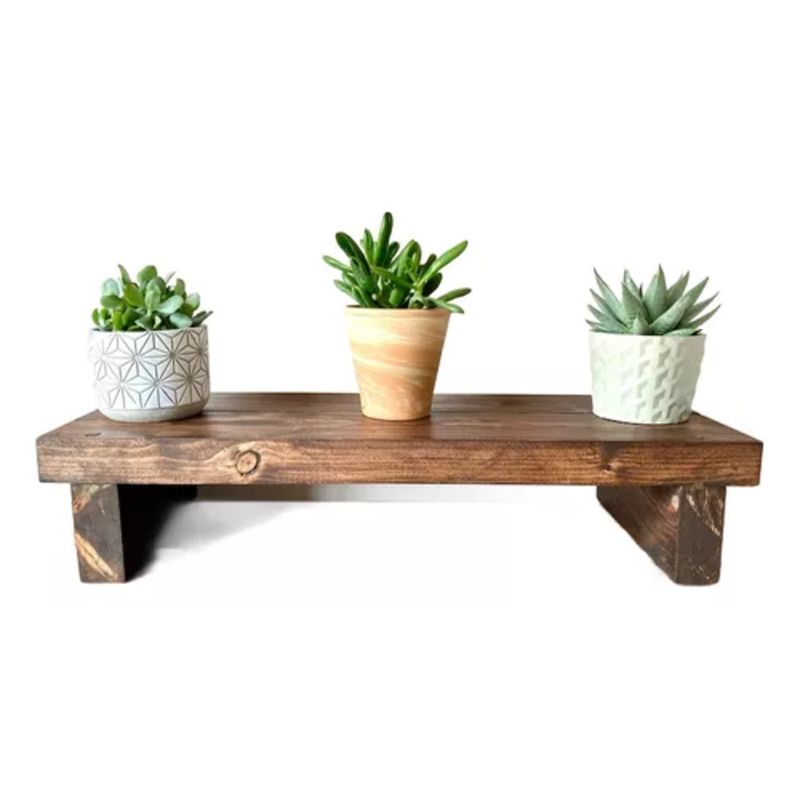GENERICO - Soporte Para Macetas De Madera Rustico