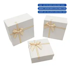 GENERICO - CAJA CUADRADA TRIPLE BLANCO X1 UNI