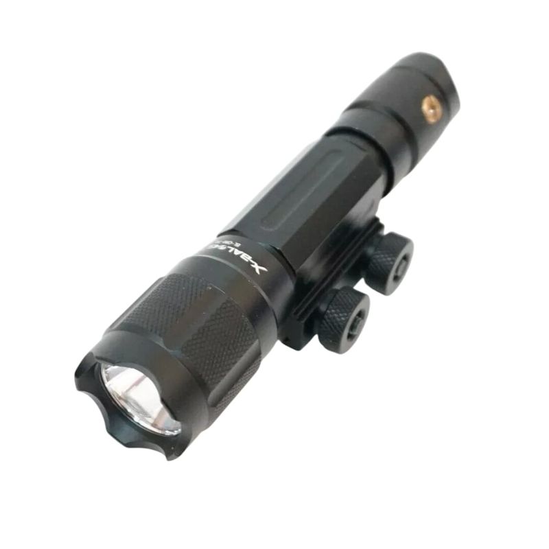 GENERICO - Linterna Led Con Soporte Para Riel 22mm Caza Deportiva
