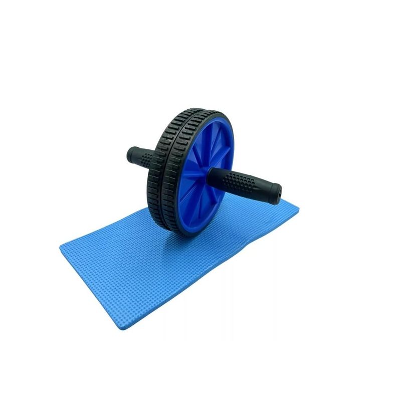 GENERICO - Rueda Ejercicios Abdominal Mini Alfombra Blue